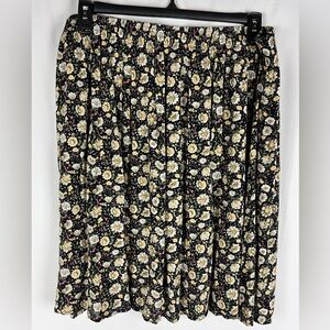 Vintage “Joanna Plus” sunflower skirt | size tag removed